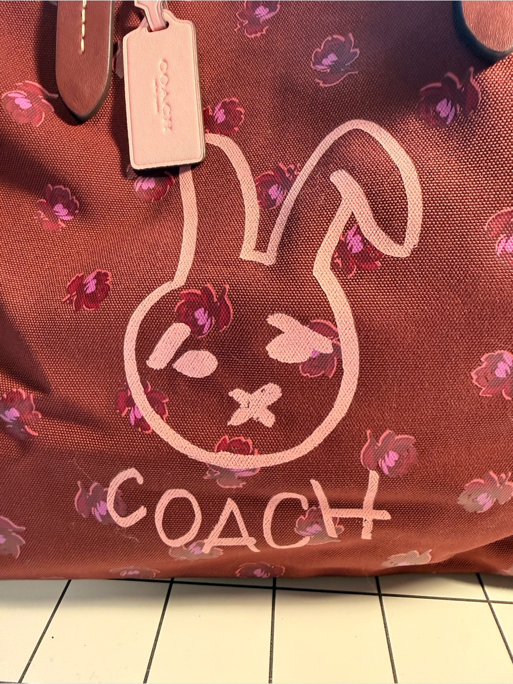 Coach Lunar New Year rabbit tote 42 CF926 recycled canvas limited edition - Picture 4 of 9